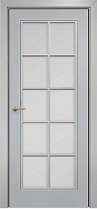 Недавно просмотренные - Дверь Оникс Турин фрезерованная эмаль RAL 7038, сатинато с решеткой №1