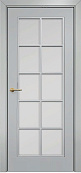 Схожие товары - Дверь Оникс Турин фрезерованная эмаль RAL 7038, сатинато с решеткой №1