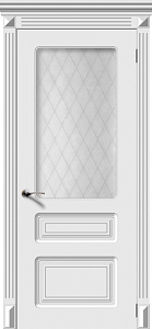 Недавно просмотренные - Дверь V Трио эмаль белая, стекло Кристалл