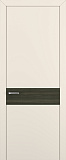 Дверь Z K6 полипропилен крем, вставка toppan дуб тёмный, глухая
