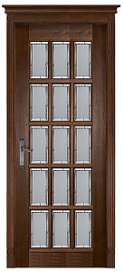 Недавно просмотренные - Дверь ДР массив дуба Лондон-2 античный орех, стекло
