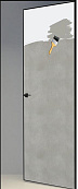 Схожие товары - Дверь скрытая под покраску ИУ2, 2,0 м, кромка AL black, revers, 59 мм