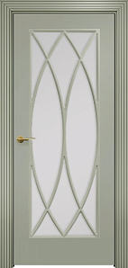 Недавно просмотренные - Дверь Оникс Турин фрезерованная эмаль RAL 7038, сатинато с решеткой №6