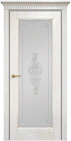 Недавно просмотренные - Дверь Оникс Италия 1 эмаль белая патина золото, сатинат белый контурный витраж №3