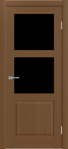 Дверь Эко 630.221 ОФ3 орех, lacobel черный