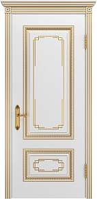 Недавно просмотренные - Дверь Шейл Дорс Багет Дуэт В2 эмаль белая с патиной золото, глухая