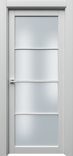 Дверь ПарнР4с эмаль белая, сатинат