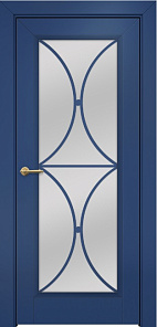 Недавно просмотренные - Дверь Оникс Шанель 1 фрезерованная эмаль RAL 5000, сатинато с решеткой