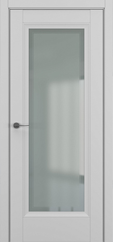 Дверь Z Неаполь В2 экошпон серый, сатинат