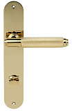 Межкомнатная ручка Porta Di Parma Exa Zig 2301.06.WC, PVD полированное золото под фиксатор