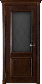 Недавно просмотренные - Дверь ДР массив дуба Афина античный орех, стекло мателюкс с гравировкой