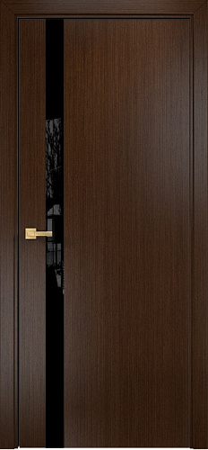Дверь Оникс Верона 1 венге, триплекс черный
