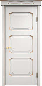 Недавно просмотренные - Дверь ПМЦ массив ольхи ОЛ7.3 белый грунт с патиной золото, глухая