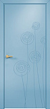 Дверь Оникс Концепт №11 эмаль голубая, глухая