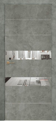 Дверь Оникс Лайн бетон светлый, глухая