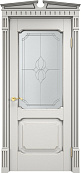Схожие товары - Дверь ПМЦ массив ольхи ОЛ7.2 белый грунт с патиной серебро, стекло 7-1