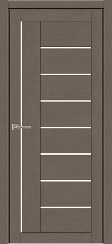 Дверь ДР экошпон Light Soft touch 2110 софт тортора, стекло матовое