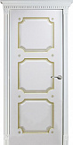 Схожие товары - Дверь Оникс Валенсия фрезерованная с декором эмаль белая с патиной золото, глухая