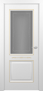 Недавно просмотренные - Дверь Z Venecia Т1 decor эмаль White patina Gold, сатинат