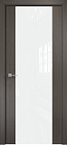 Дверь Оникс Парма 1 серый дуб, глухая лакобель RAL 0333