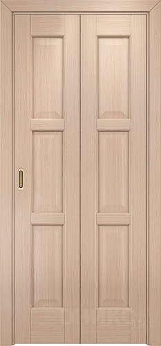 Дверь-книжка Оникс Квадро беленый дуб, глухая