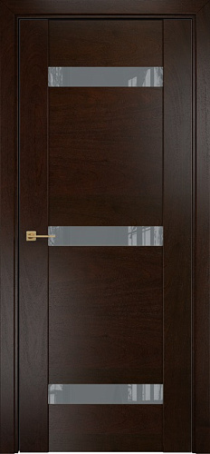 Дверь Оникс Парма 3 палисандр, глухая лакобель RAL 7040