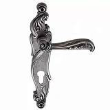 Межкомнатные ручки Archie GENESIS RIZO BL. SILVER CL под ключ цилиндр