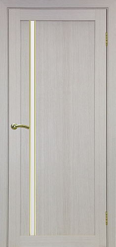 Дверь Эко 527.121 АПС дуб беленый молдинг SG, lacobel белый