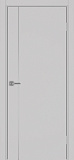 Дверь Эко 204 пепельный молдинг SC, кромка ABS, глухая