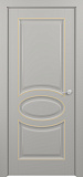 Дверь Z Provans Т2 эмаль серая patina Gold, глухая