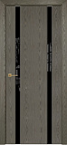 Дверь Оникс Престиж 2 дуб арктик, триплекс черный