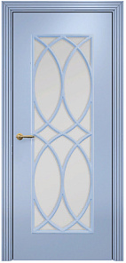 Недавно просмотренные - Дверь Оникс Турин фрезерованная эмаль голубая, сатинато с решеткой №7