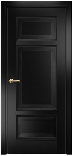 Дверь Оникс Тоскана 4 эмаль черная, глухая
