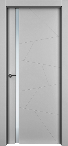Дверь Берг эмаль серая, триплекс, глухая