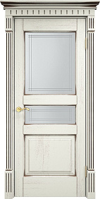 Недавно просмотренные - Дверь ПМЦ массив дуба Д5 эмаль F120 с черной патиной, стекло 5-3