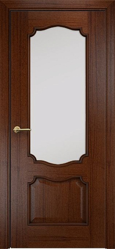 Дверь Оникс Венеция красное дерево с черной патиной, сатинат