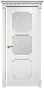 Недавно просмотренные - Дверь Оникс Валенсия фрезерованная эмаль белая, сатинат гравировка Ромбы