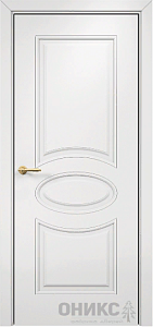 Недавно просмотренные - Дверь Оникс Эллипс фрезерованная эмаль белая, глухая