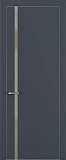 Дверь Z K1 полипропилен  графит премьер, ALU кромка хром, matelac silver bronze, глухая