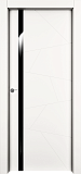 Дверь Берг эмаль RAL 9010, триплекс черный, глухая