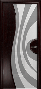 Недавно просмотренные - Дверь Арт Деко Ветра-1 венге, триплекс белый с рисунком