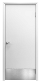 Недавно просмотренные - Дверь гладкая влагостойкая Аква белая с отбойной пластиной h200 мм