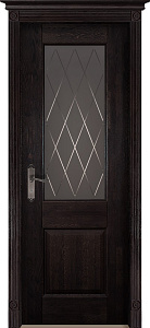 Недавно просмотренные - Дверь Ока массив дуба цельные ламели Классик №2 венге, стекло каленое с узором