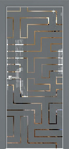Недавно просмотренные - Дверь Оникс Арт, лакобель серый RAL 7040, зеркало №12