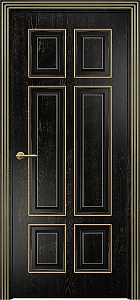 Недавно просмотренные - Дверь Оникс Гранд фрезерованная эмаль черная патина золото, глухая