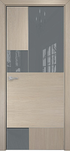 Недавно просмотренные - Дверь Оникс New York мокко, глухая с вставкой лакобель RAL 7040