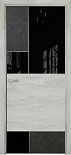 Схожие товары - Дверь Оникс New York бетон темный/лофт, глухая с вставкой лакобель RAL 9005