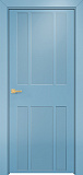Дверь Оникс Оксфорд 2 фрезерованная эмаль голубая, глухая