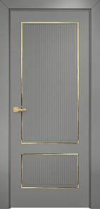 Недавно просмотренные - Дверь Оникс Сиэтл 2 эмаль RAL 7036 молдинг золото, глухая