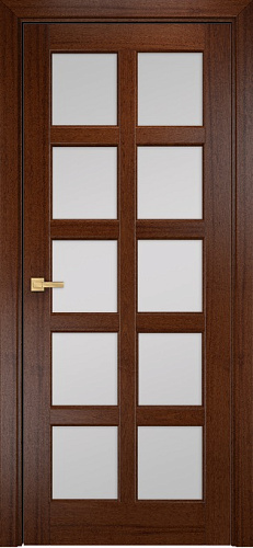 Дверь Оникс Вена 2 красное дерево с черной патиной, сатинат